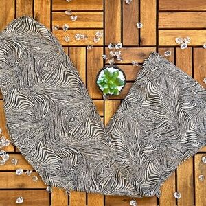 Zara Swirly Wide Leg Leopard Print Pants